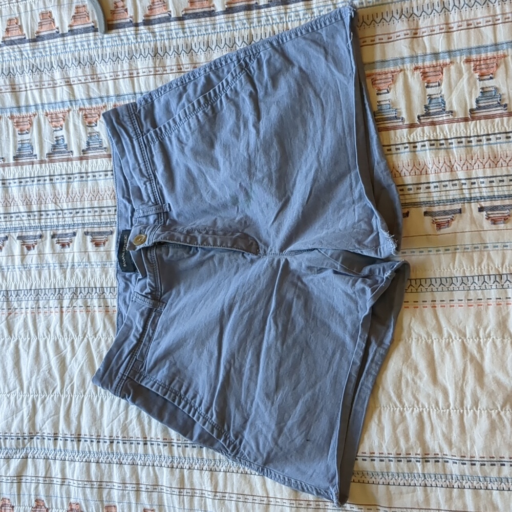 CCO Banana republic mid rise 5" inseam raw hem blue shorts